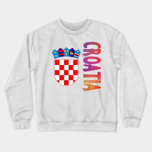 Croatia Coat of Arms Design Crewneck Sweatshirt